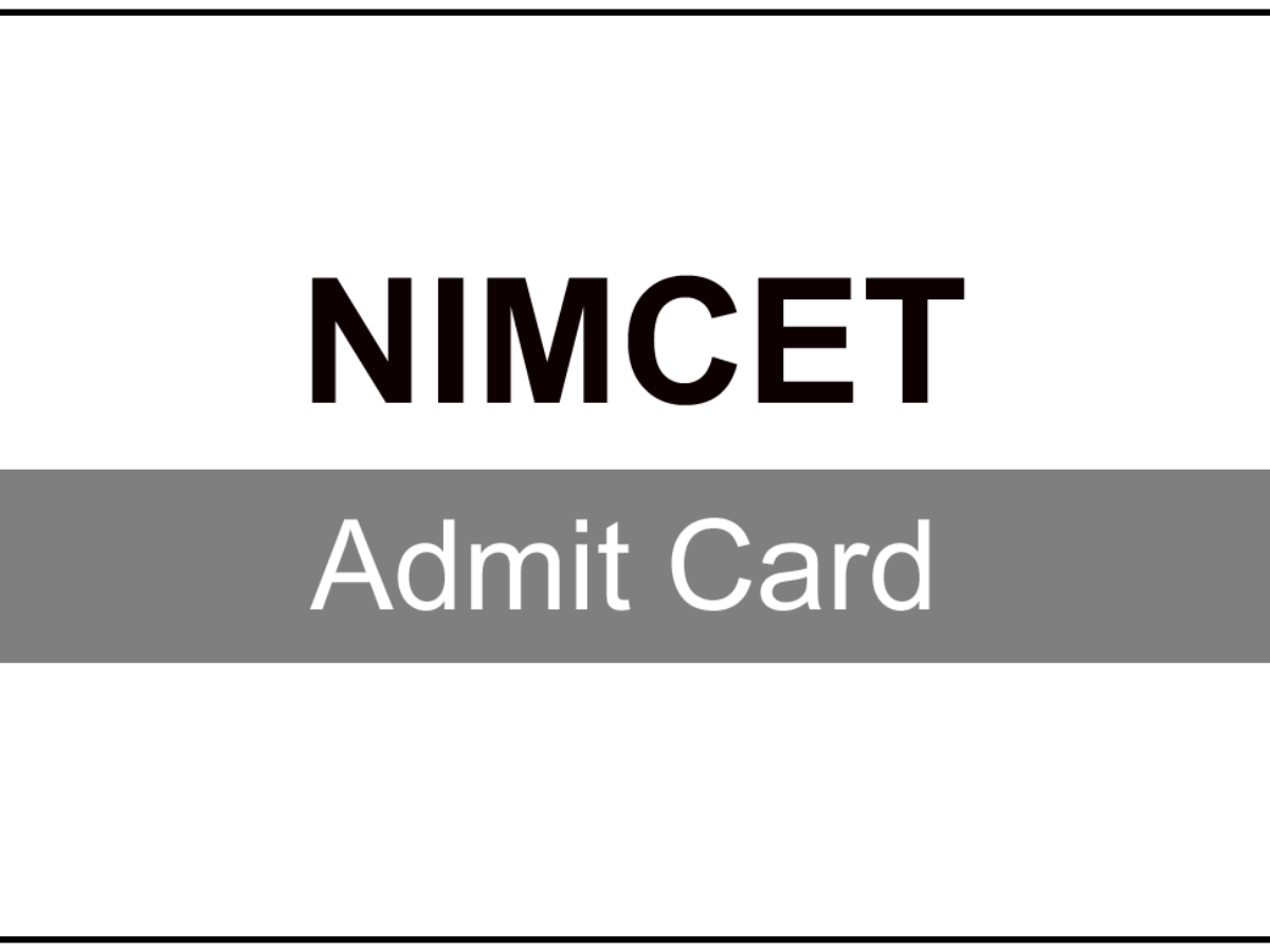 NIMCET Admit Card 2022