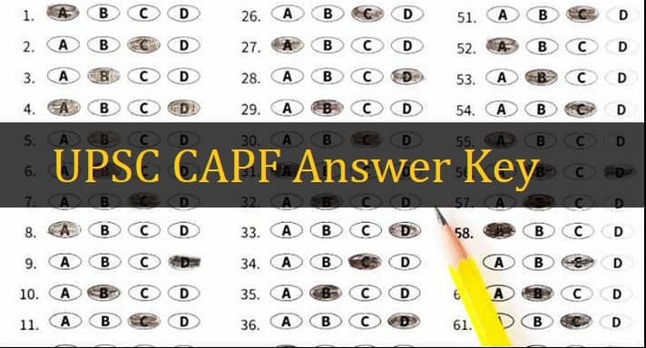 UPSC CAPF Answer Key 2022