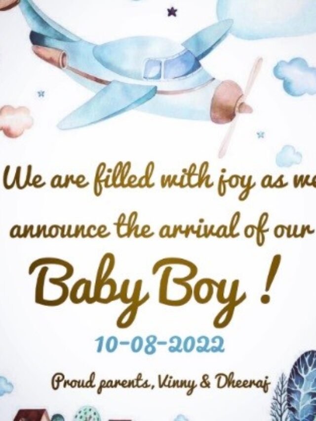 धीरज धूपर और विन्नी अरोड़ा ने एक बच्चे को जन्म दिया