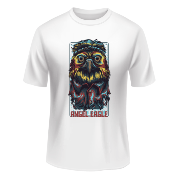 Round Neck Cartoon Tshirt Angel Engle Text Tshirt For Men and Women - Unisex