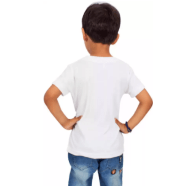 Product guruji Spidermen White Round Neck Regular Fit Premium Polyester Tshirt for Boys/Kids. - Image 2