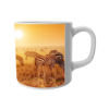 Black & white zebras printed ceramic white mug for the kids - Image 2