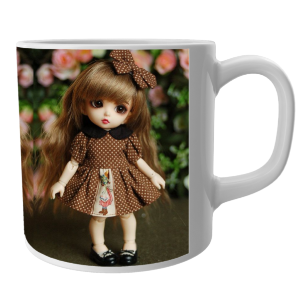 Barbie Doll coffee Mug, Barbie Doll Gifts, Barbie Dolls Birthday Items, Barbie White Ceramic Mug - Image 2