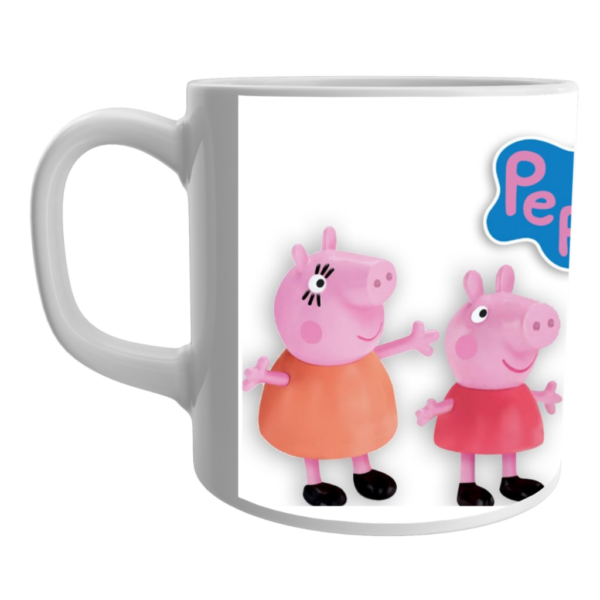 Peppa pig family cartoon coffee mug, Peppa pig toys ceramic mug for kids