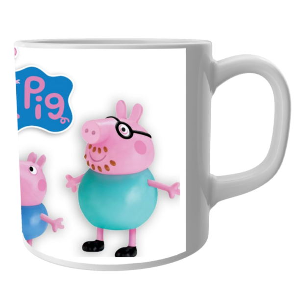 Peppa pig family cartoon coffee mug, Peppa pig toys ceramic mug for kids - Image 2