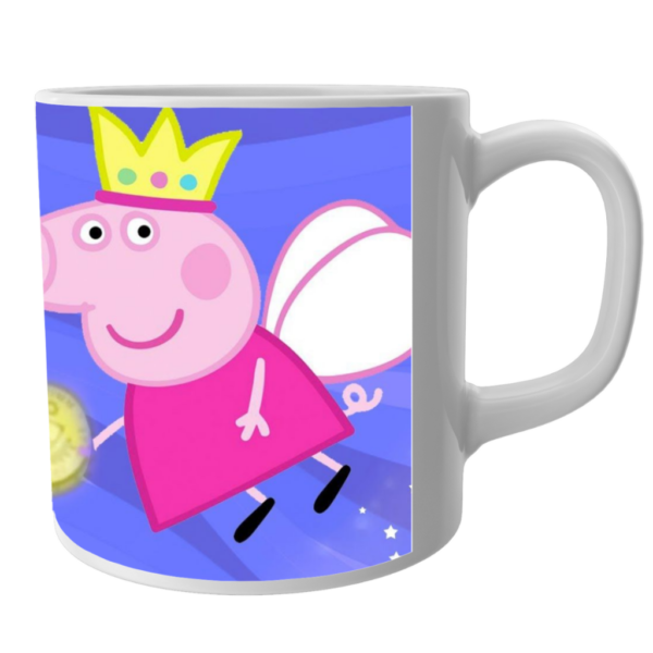 Peppa Pig Cartoon White Ceramic Water/Coffee Mug/Cup - Image 2