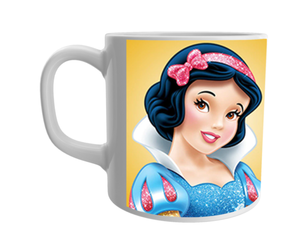 Product Guruji White Ceramic Dolls toon print on Mug for Kids/Children.