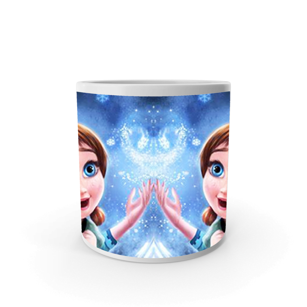 Product Guruji White Ceramic Barbie Doll Cartoon on Coffee Mug for Kids. - Image 3