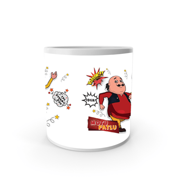 Product Guruji White Ceramic Motu Patlu Cartoon on Coffee Mug for Kids/Gift. - Image 3