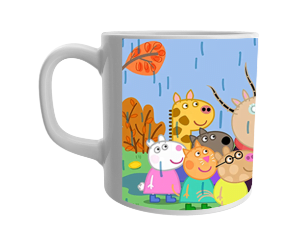 Product Guruji Peppa pig Friend Cartoon White Ceramic Coffee/Tea  Mug for Kids.…