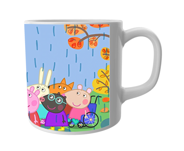 Product Guruji Peppa pig Friend Cartoon White Ceramic Coffee/Tea  Mug for Kids.… - Image 2