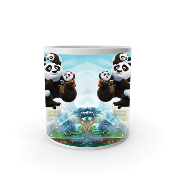 Product Guruji Kung Fu Panda Warrior Cartoon Printed  White Ceramic Coffee/Tea Mug for Kids.… - Image 3