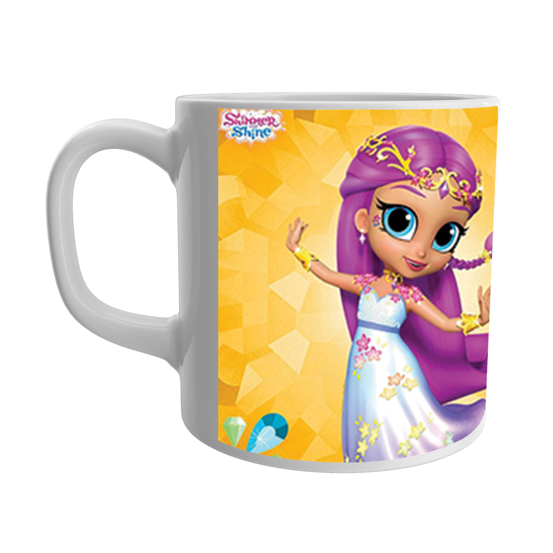 Product Guruji Shimmer Shine Cartoon Doll Print White Ceramic Coffee/Tea Mug for Kids.…