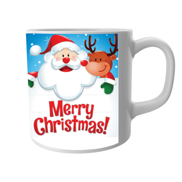 Product Guruji Christmas Santa Toon Print White Ceramic Coffee/Tea Mug for Kids.. - Image 2