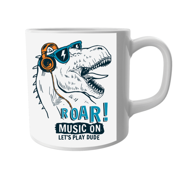 Product Guruji ‘Musicaly Text’ Print White Ceramic Coffee/Tea Mug for Kids... - Image 2
