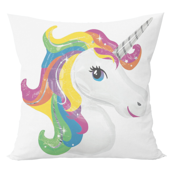 Cute unicorn design cushion with cushion cover