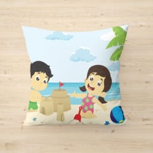 Cartoon design print cushion with cushion cover for kids