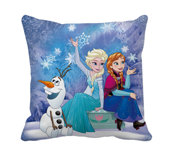 Product Guruji - Elsa Frozen Toons & Characters Cushion 12x12 with filler for kids, Elsa Frozen cushion for kids