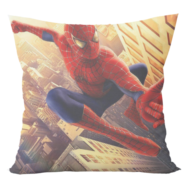 Product guruji Spidermen White Round Neck Regular Fit Premium Polyester Tshirt with Cushion and Mug. - Image 3