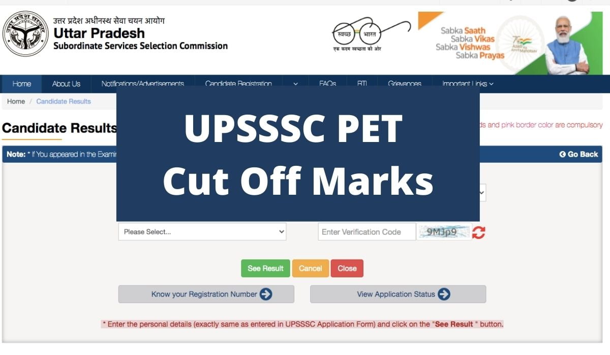 UPSSSC PET Answer Key 2022 & Download Cut off Mark