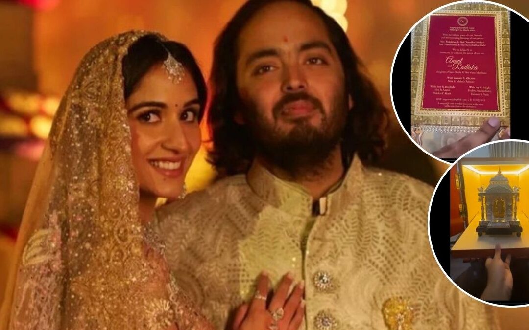 Anant Ambani Radhika Merchant wedding ceremony Shiv Shakti Puja Antilia Bollywood celebrities