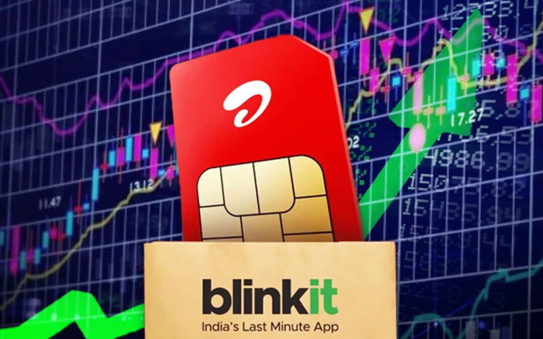 Airtel Blinkit Deal Boosts Shares, 10 Minute Sim Card Delivery, Airtel Stock Surge, Quick Mobile Connection, Blinkit Partnership