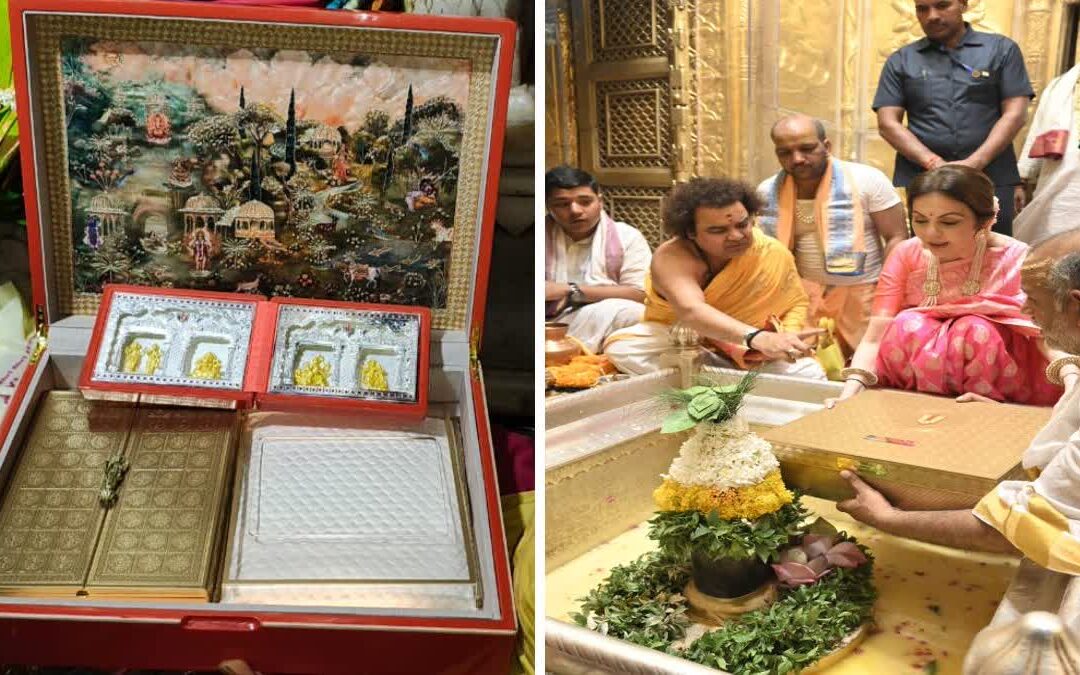 आकाश अंबानी काशी विश्वनाथ मंदिर दर्शन, आकाश अंबानी 1 करोड़ दान, मुकेश अंबानी बेटा धार्मिक यात्रा, काशी मंदिर दान, रिलायंस जियो चेयरमैन आकाश अंबानी