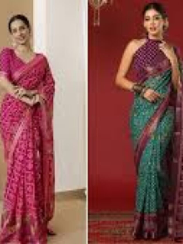 Say Goodbye to Old Sarees: Latest Bandhani Print Saree Designs Every Woman Is Loving This Season