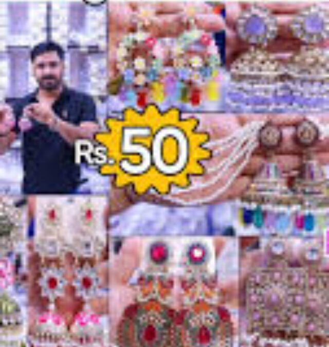 Delhi’s Hidden Market Where Designer Earrings Cost Just ₹10–₹20 – A Paradise for College Girls