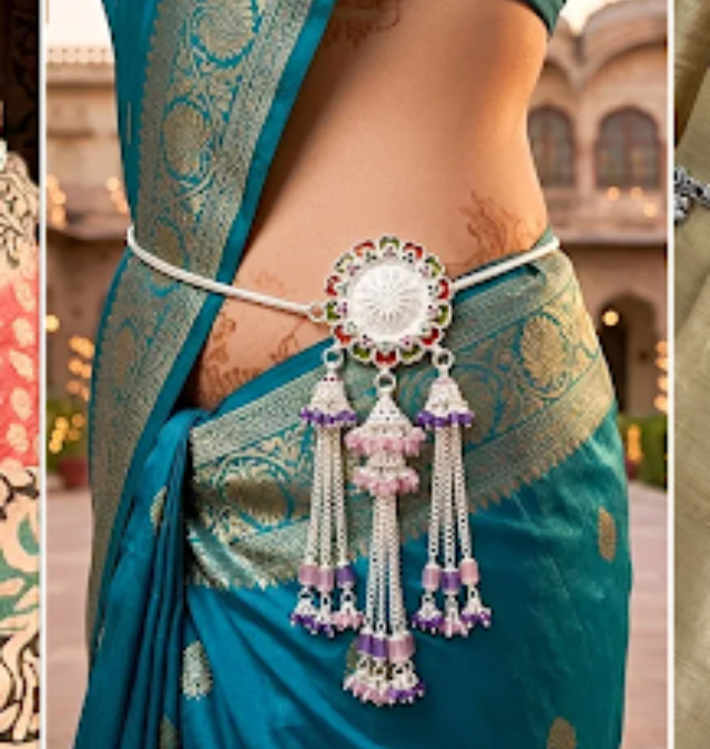 Hide Belly Fat Instantly! These 4 Lightweight Silver Waist Belts Give a Perfect Saree Look