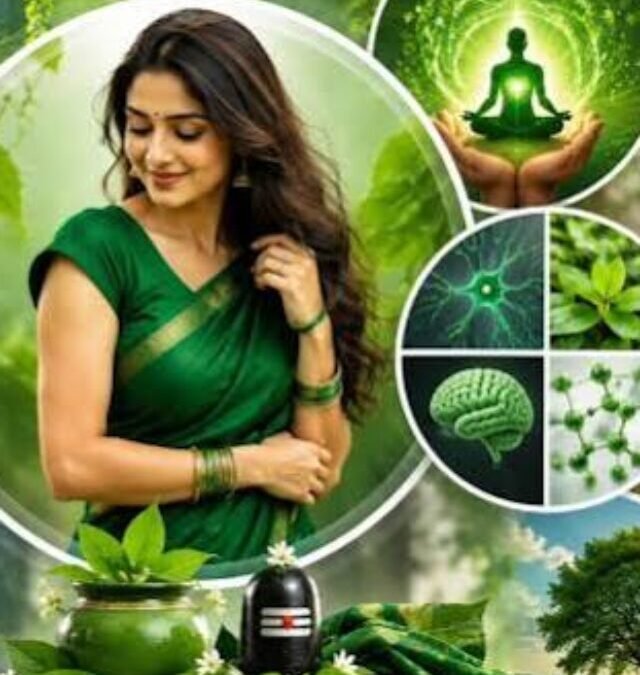 Forget Old Matching! 6 Modern Contrast Blouse Designs for Green Sarees This Sawan